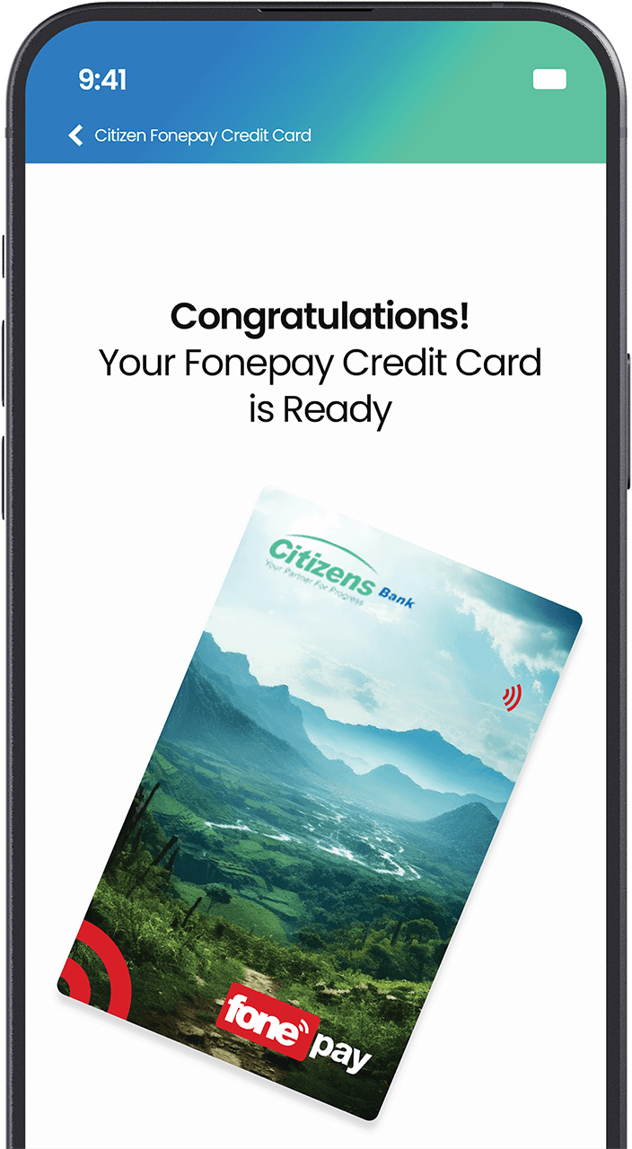 Fonepay Credit Card - Mockup